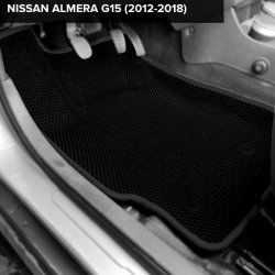 3D коврики EVA с бортами Nissan Almera G15 (2012-2018)