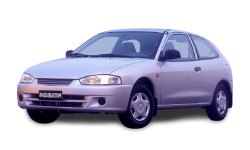 2D коврики EVA в салон и багажник  на Mitsubishi Mirage V левый руль (1995-2003)
