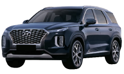 3D коврики EVA с бортами в салон на Hyundai Palisade (2018-н.в.)